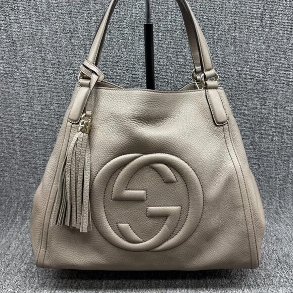 GUCCI Soho Leather Tote Bag 675-082125 - Picture 1 of 15